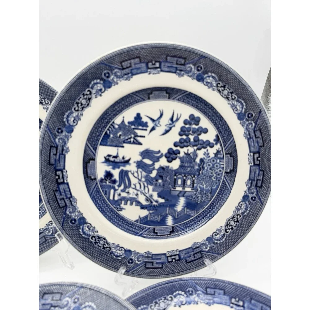 Johnson Bros England Porcelain Blue Willow 10
